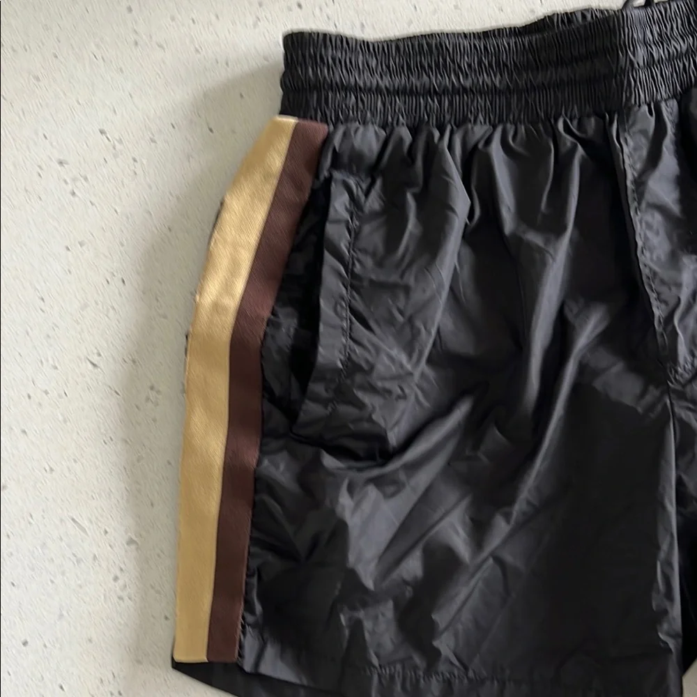 Gucci Swim Shorts with Brown and Tan Stripes - Picture 2 of 6